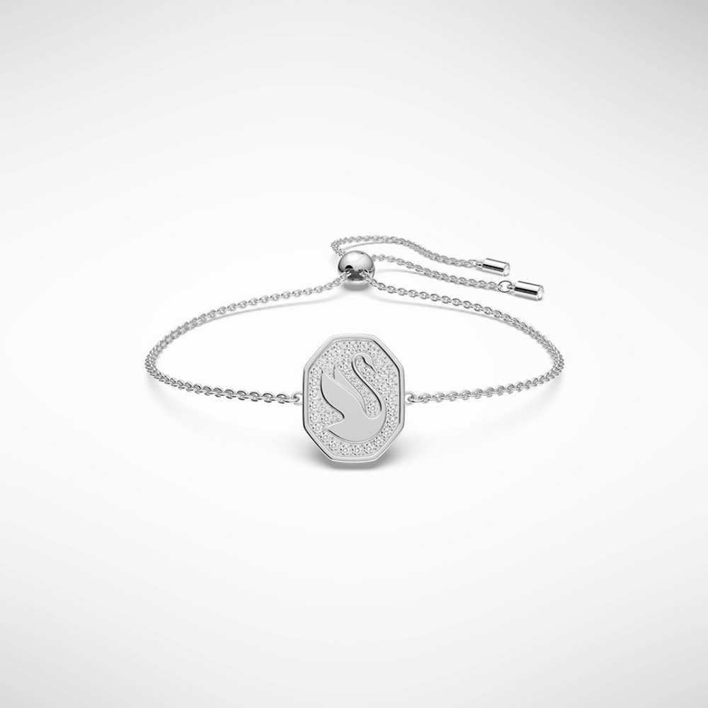 Swarovski Signum Adjustable Crystal Bracelet ✨️ NWOT Rhodium Plated